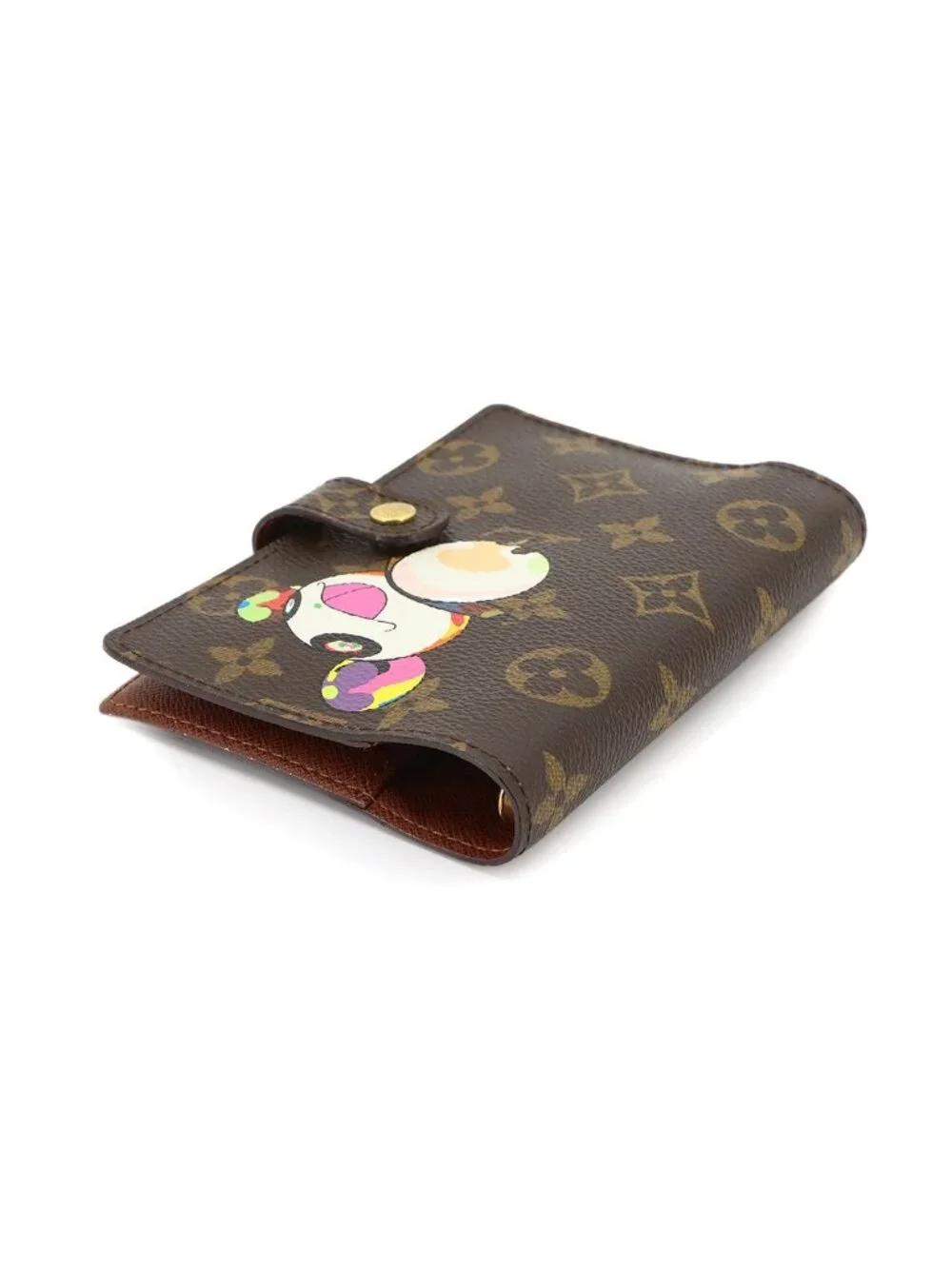 Louis Vuitton Monogram Panda Agenda PM Notebook Cover Brown Takashi Murakami